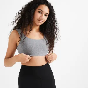 Brassière fitness maintien léger 120 grise