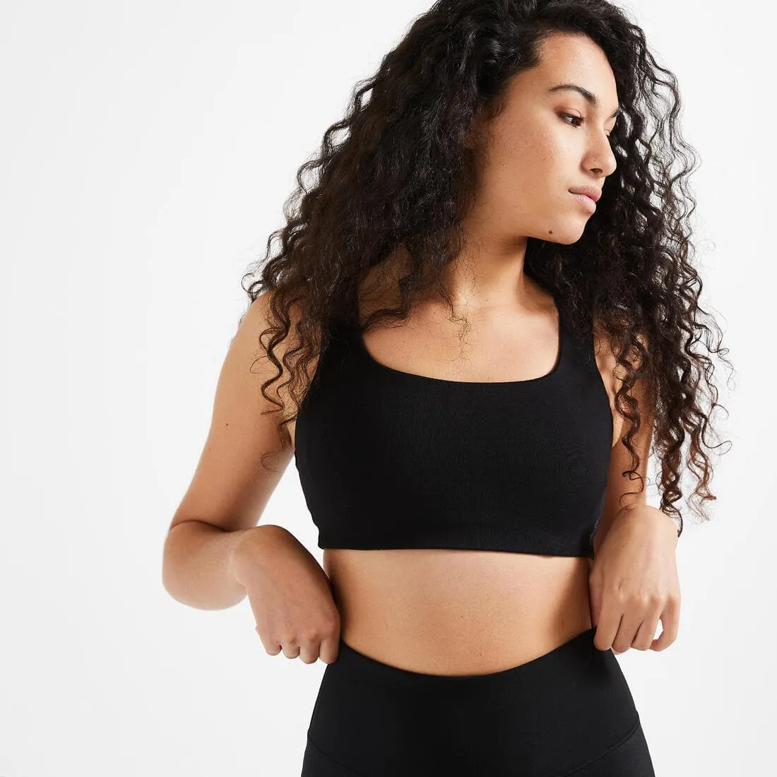 Brassière fitness maintien léger 120 grise