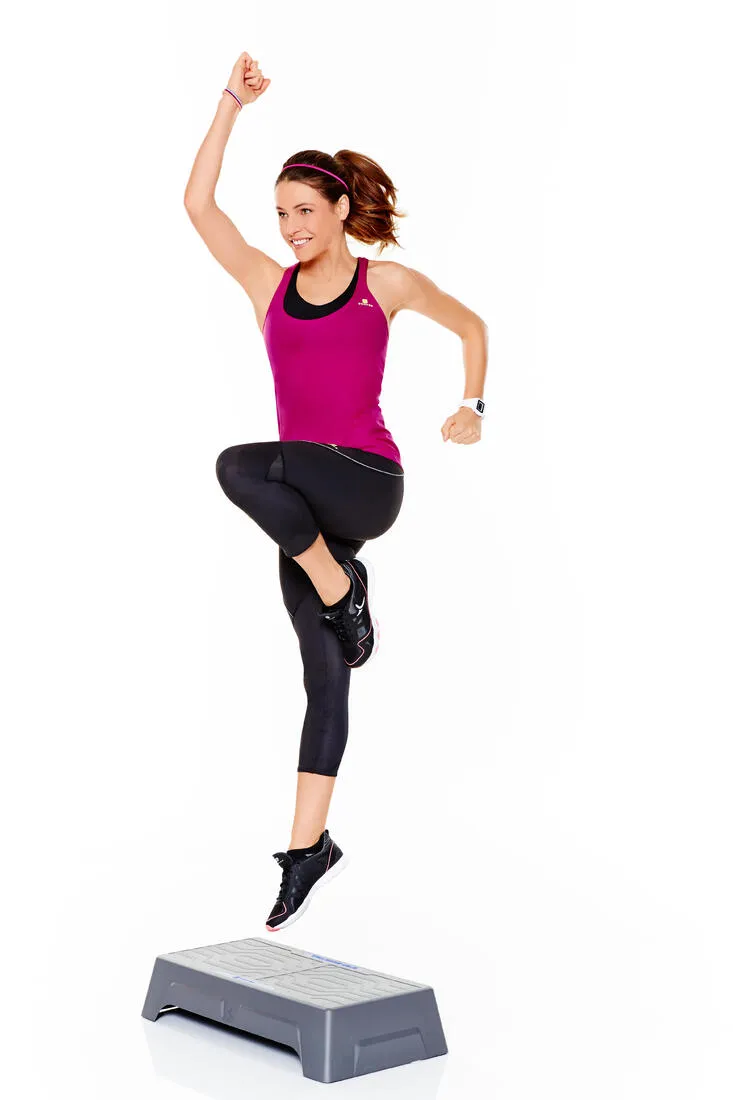 Breathe Booster Women's Fitness Tank Top - Pink Black