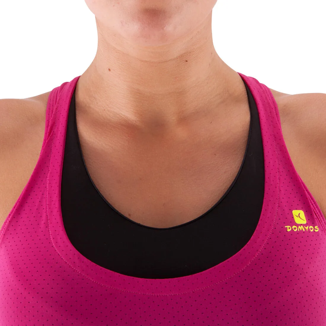 Breathe Booster Women's Fitness Tank Top - Pink Black