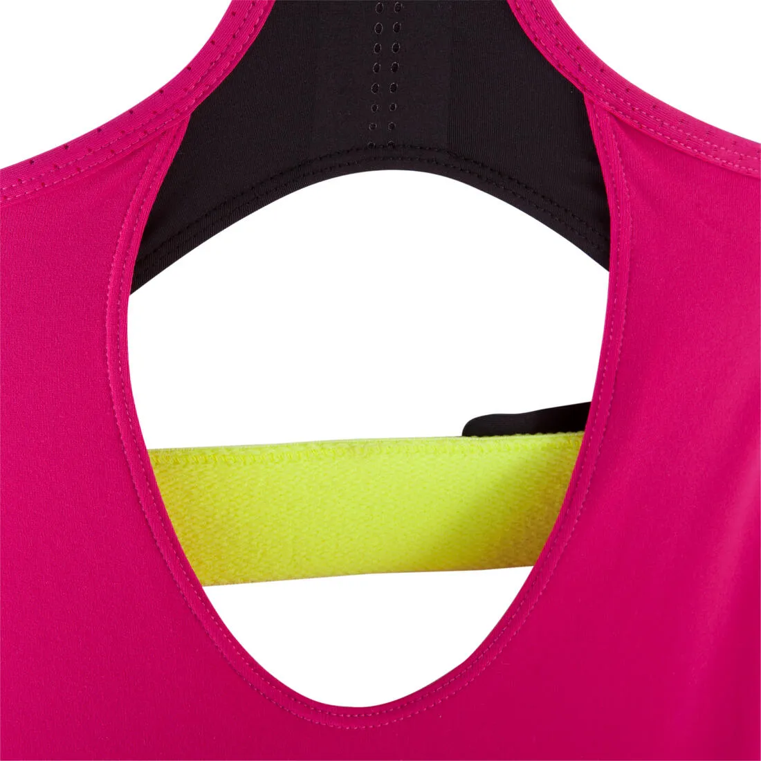 Breathe Booster Women's Fitness Tank Top - Pink Black