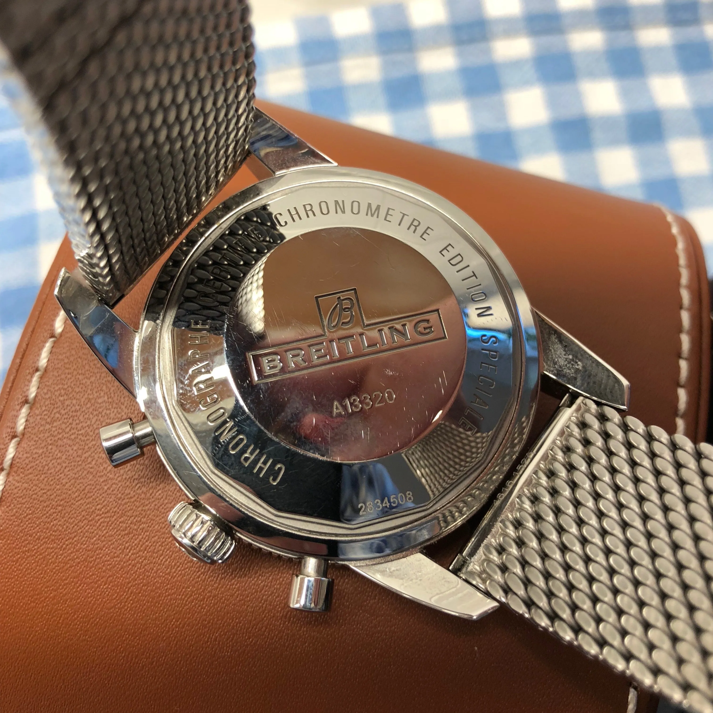 Breitling SuperOcean Heritage A13320 Blue Chronograph 46MM Automatic Watch