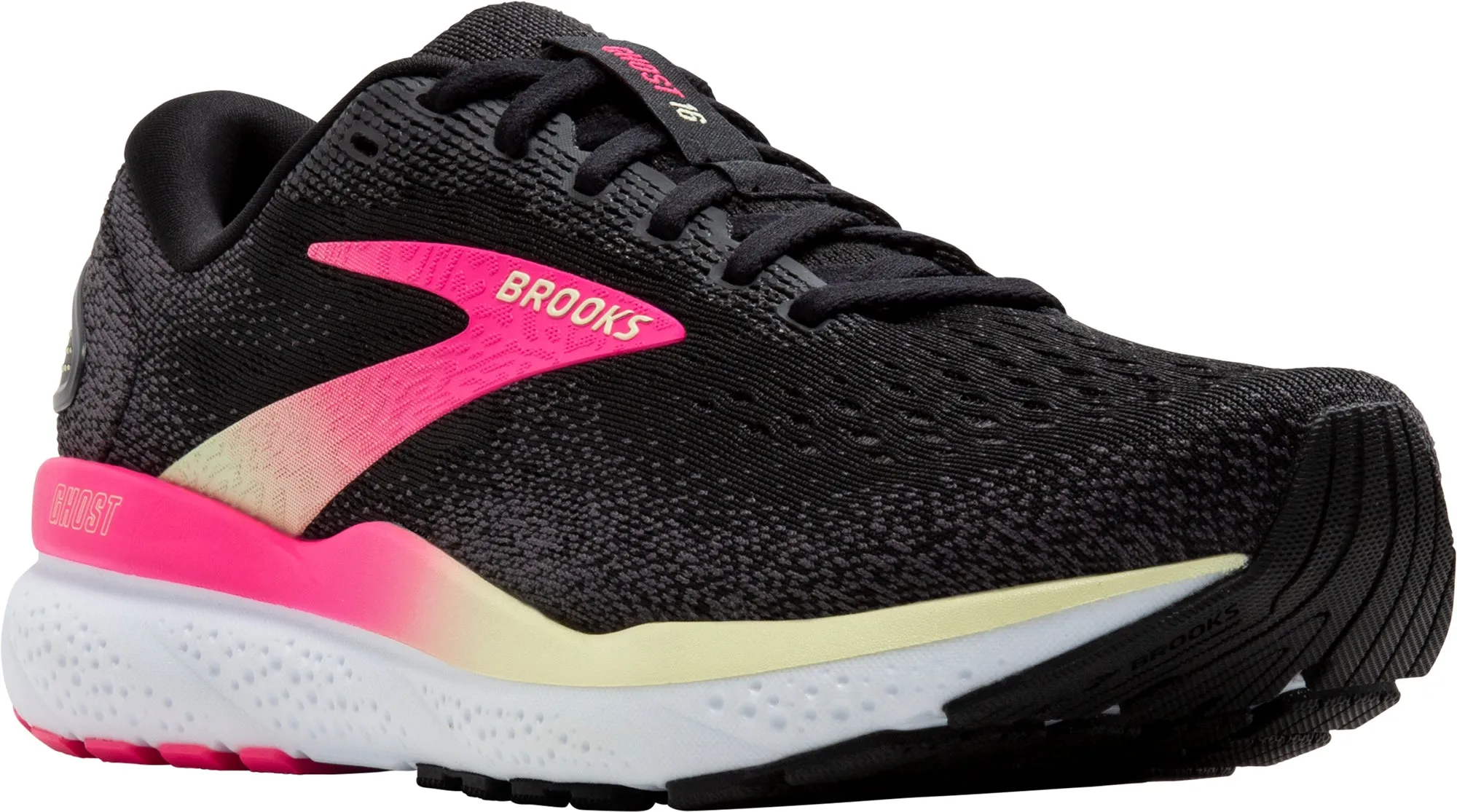 Brooks Ghost 16 WIDE FIT Womens Running Shoes - Black