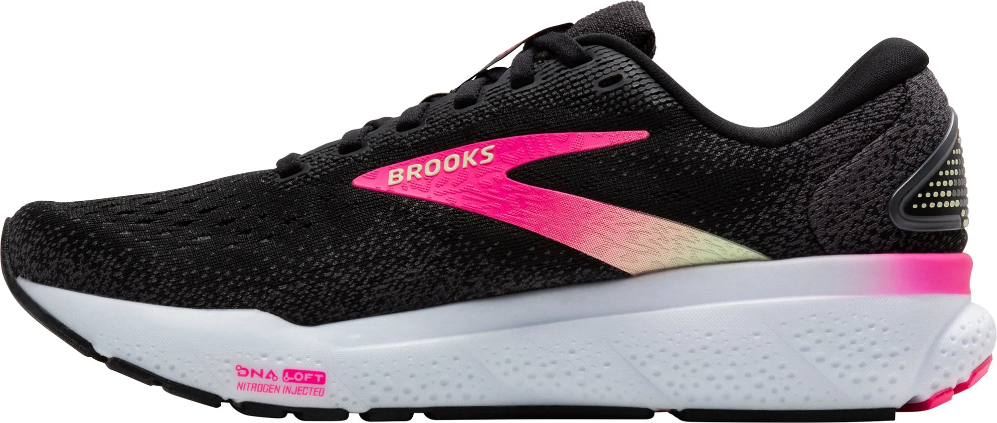 Brooks Ghost 16 WIDE FIT Womens Running Shoes - Black
