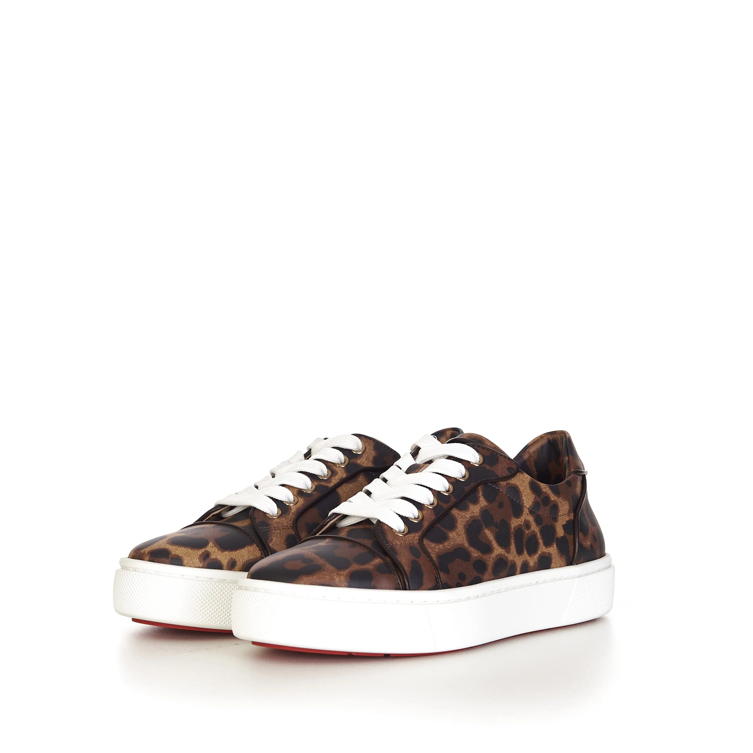 Brown Leopard Vieirissima Orlato Flat Sneakers