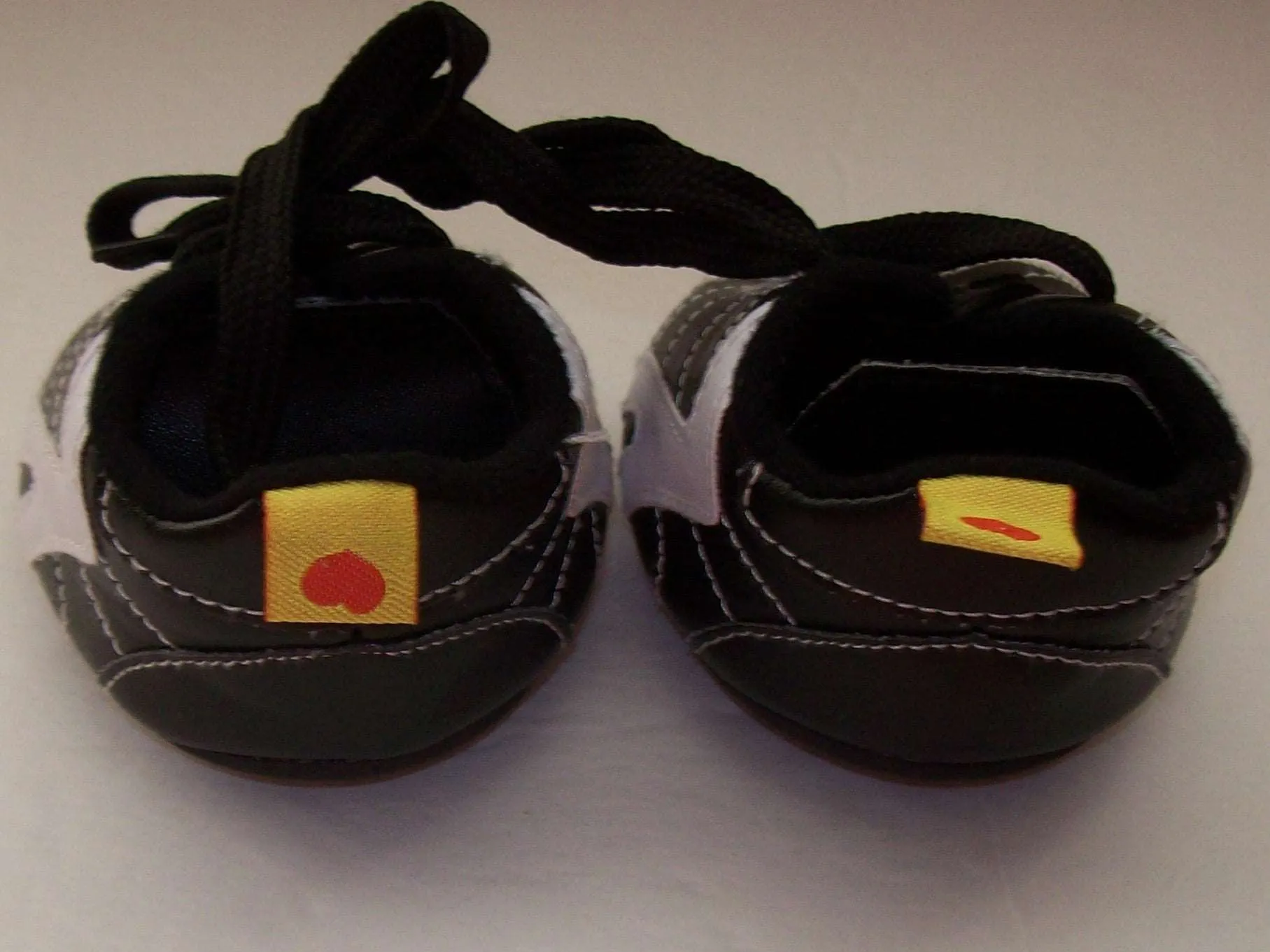 Build A Bear Black and White Shoes Cleats