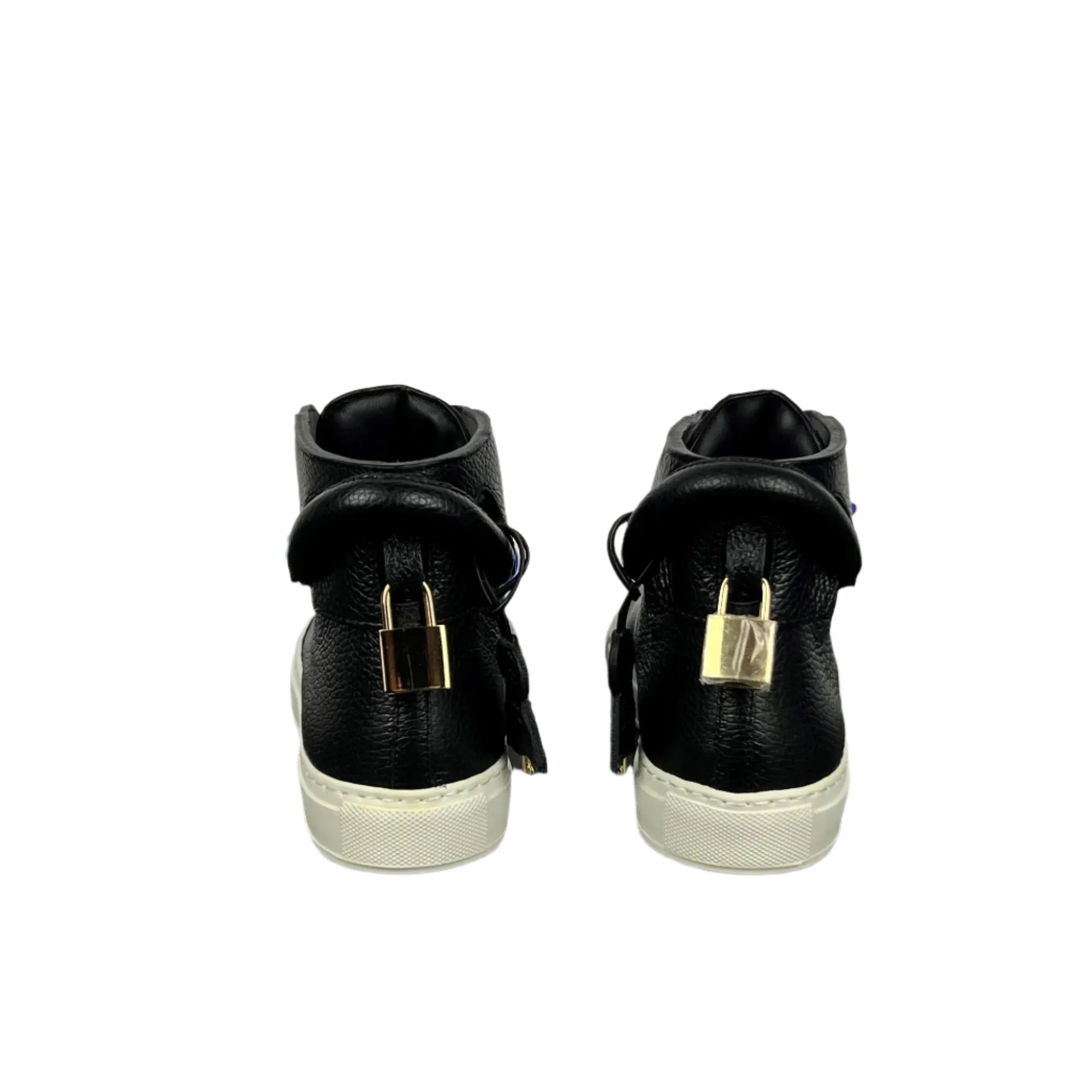 Buscemi Men's 125MM Black/White Leather Sneakers SAMPLE