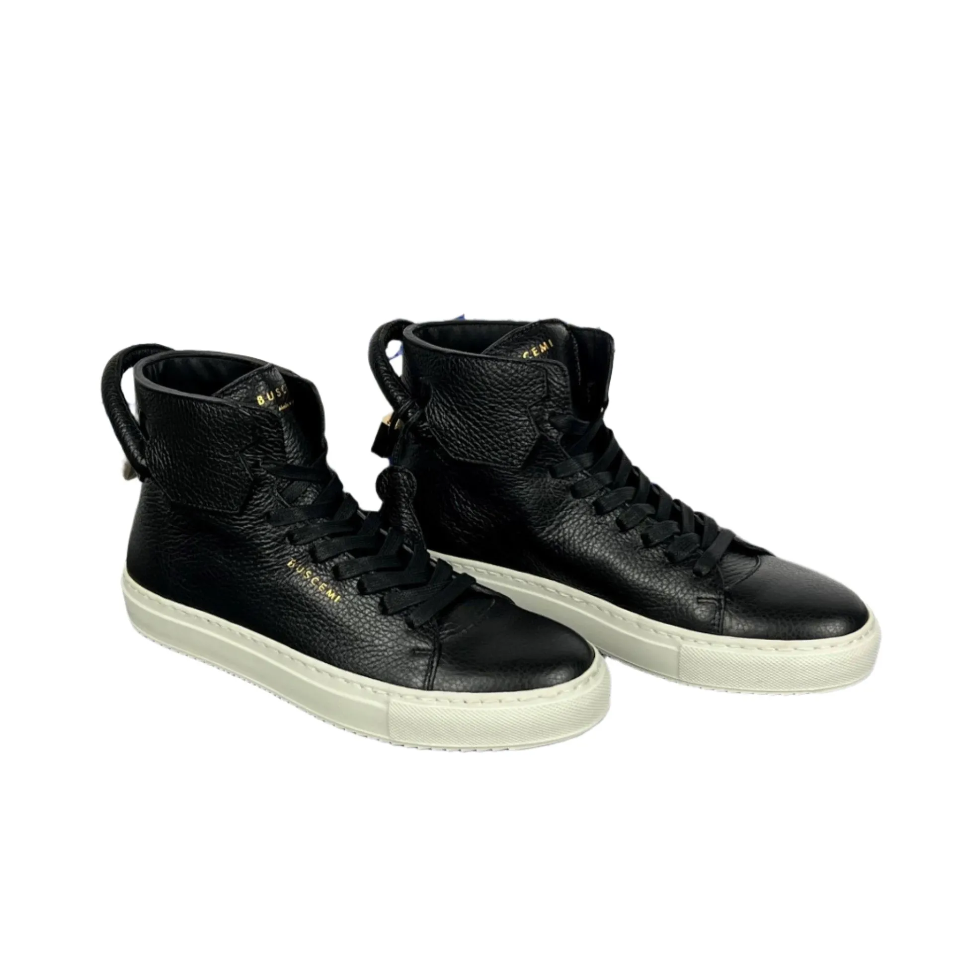 Buscemi Men's 125MM Black/White Leather Sneakers SAMPLE