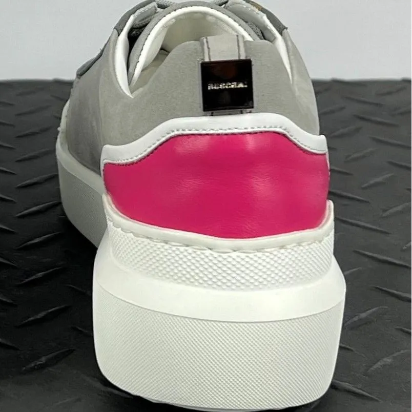 Buscemi Womens Ninna Fucsia Trio Leather Sneakers w/ Defect