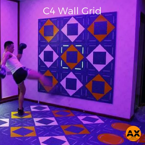 C4 Fitness Tile - Combo Floor Wall Grid
