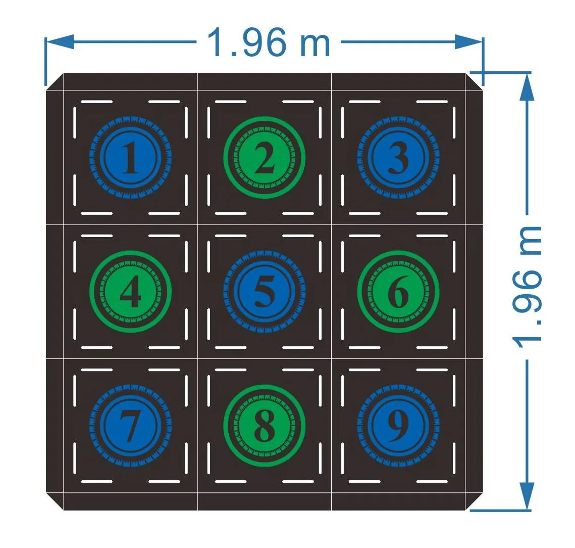 C4 Fitness Tile - Wall Grid