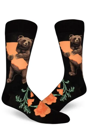 California Bear Hug - Men's Crew by Modsocks