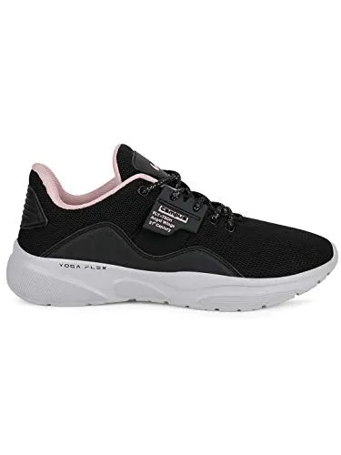 Campus Women's Claire BLK/Peach Running Shoes -7 UK/India