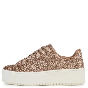 Cape Robbin KayKay-1 Rose Gold Platform Sneaker rose gold