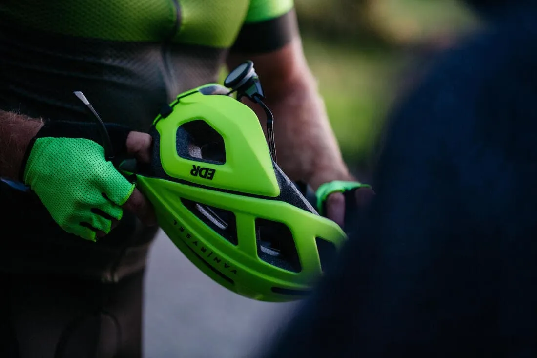 CASQUE VELO ROUTE ROADR 500 JAUNE FLUO