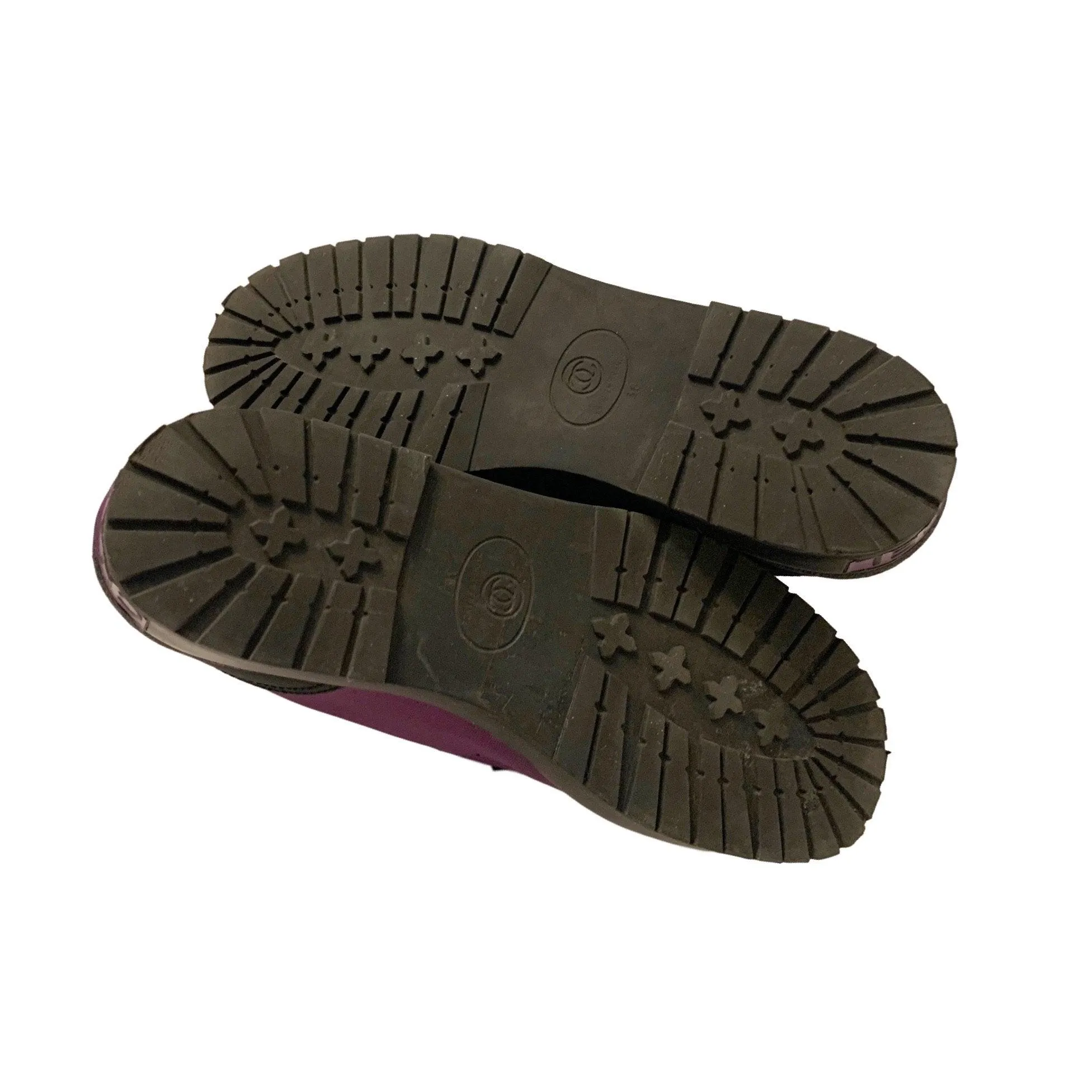 Chanel Purple Logo Toe Platform Sneakers