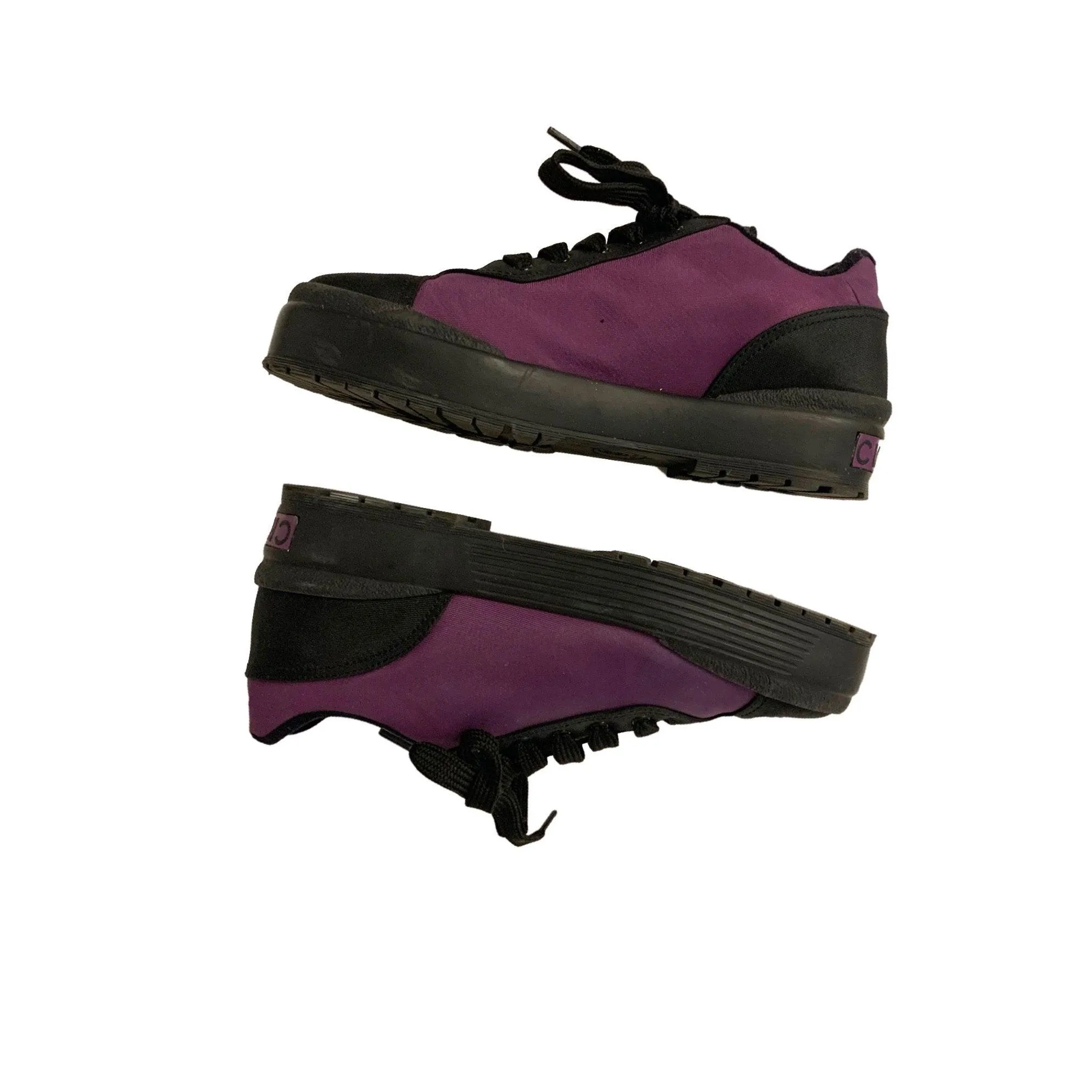 Chanel Purple Logo Toe Platform Sneakers