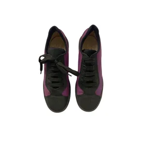 Chanel Purple Logo Toe Platform Sneakers