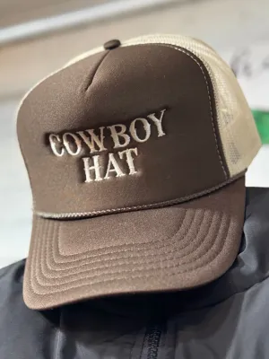 Chocolate Cowboy Hat Trucker Hat