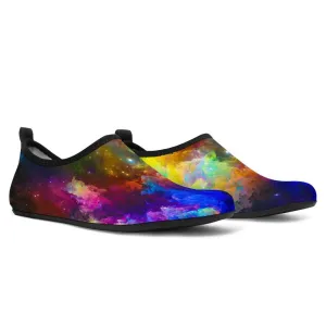 Colorful Galaxy Aqua Shoes
