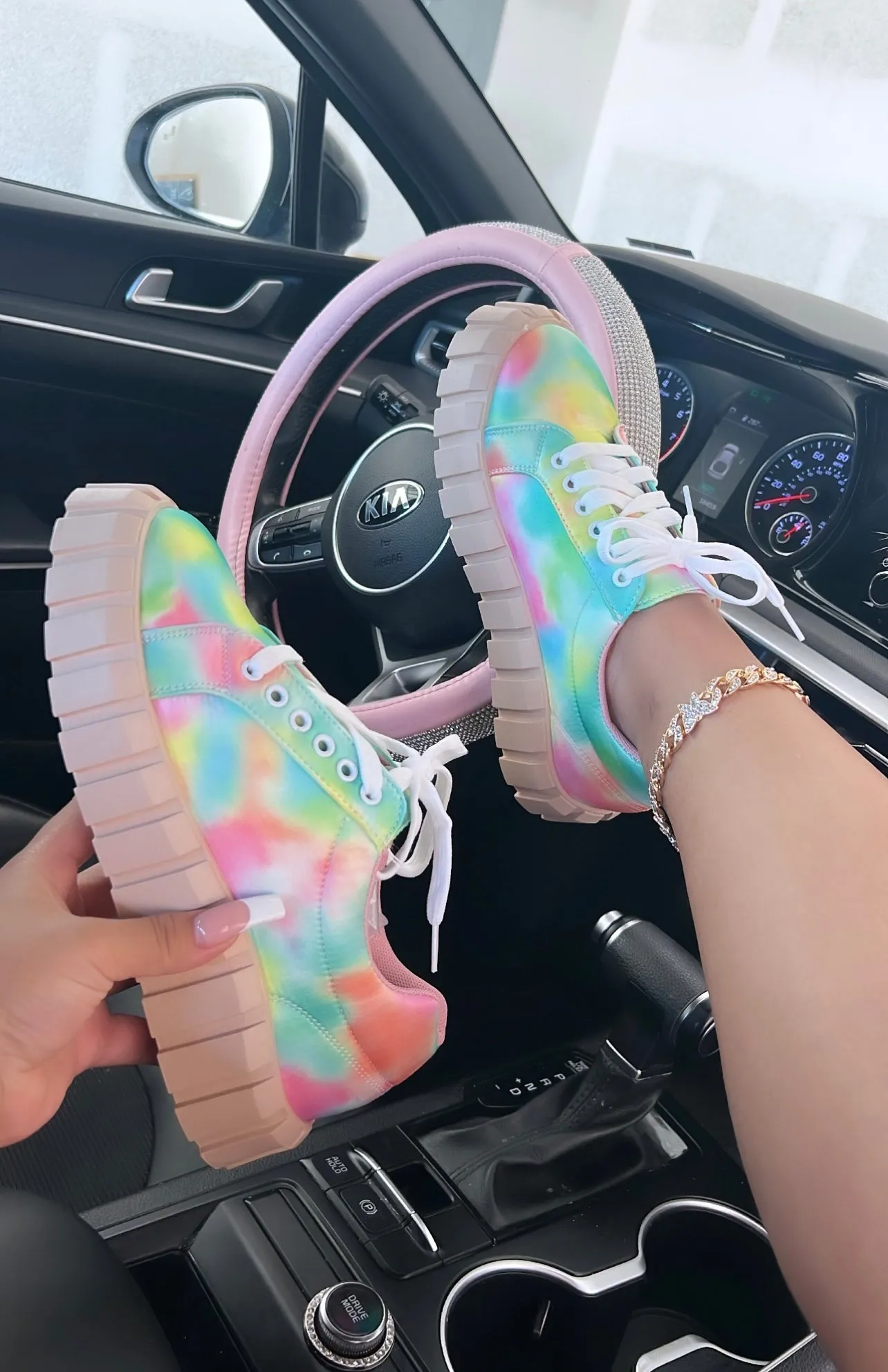 colorful platform sneakers