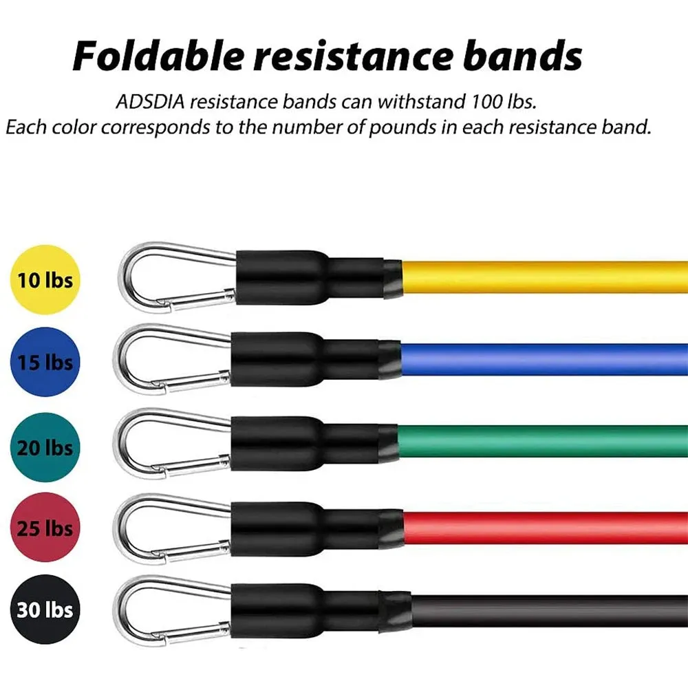 Complete Resistance Bands Set: Your Ultimate Home Gym Companion for Full-Body Workouts