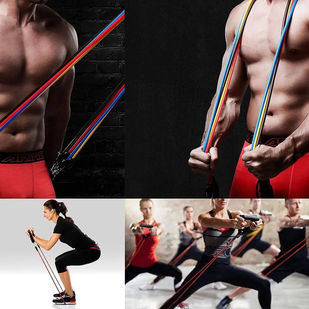 Complete Resistance Bands Set: Your Ultimate Home Gym Companion for Full-Body Workouts