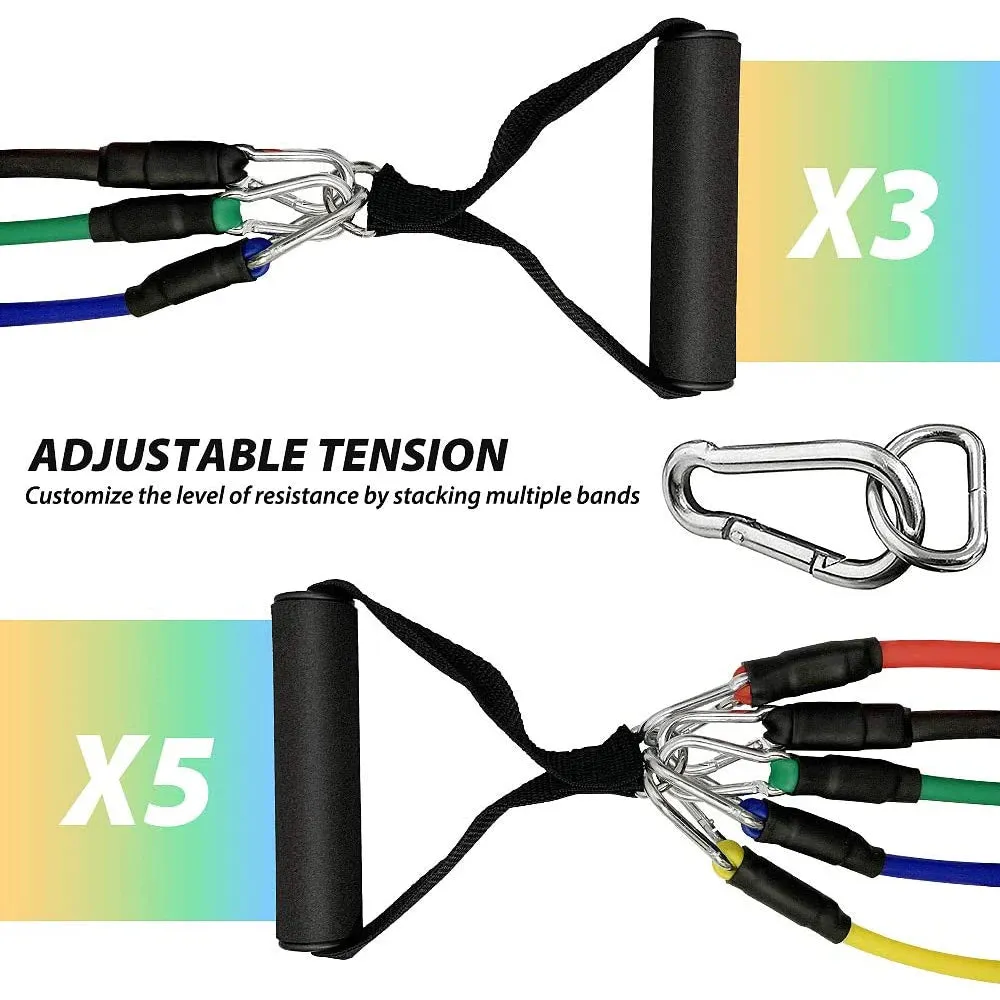 Complete Resistance Bands Set: Your Ultimate Home Gym Companion for Full-Body Workouts