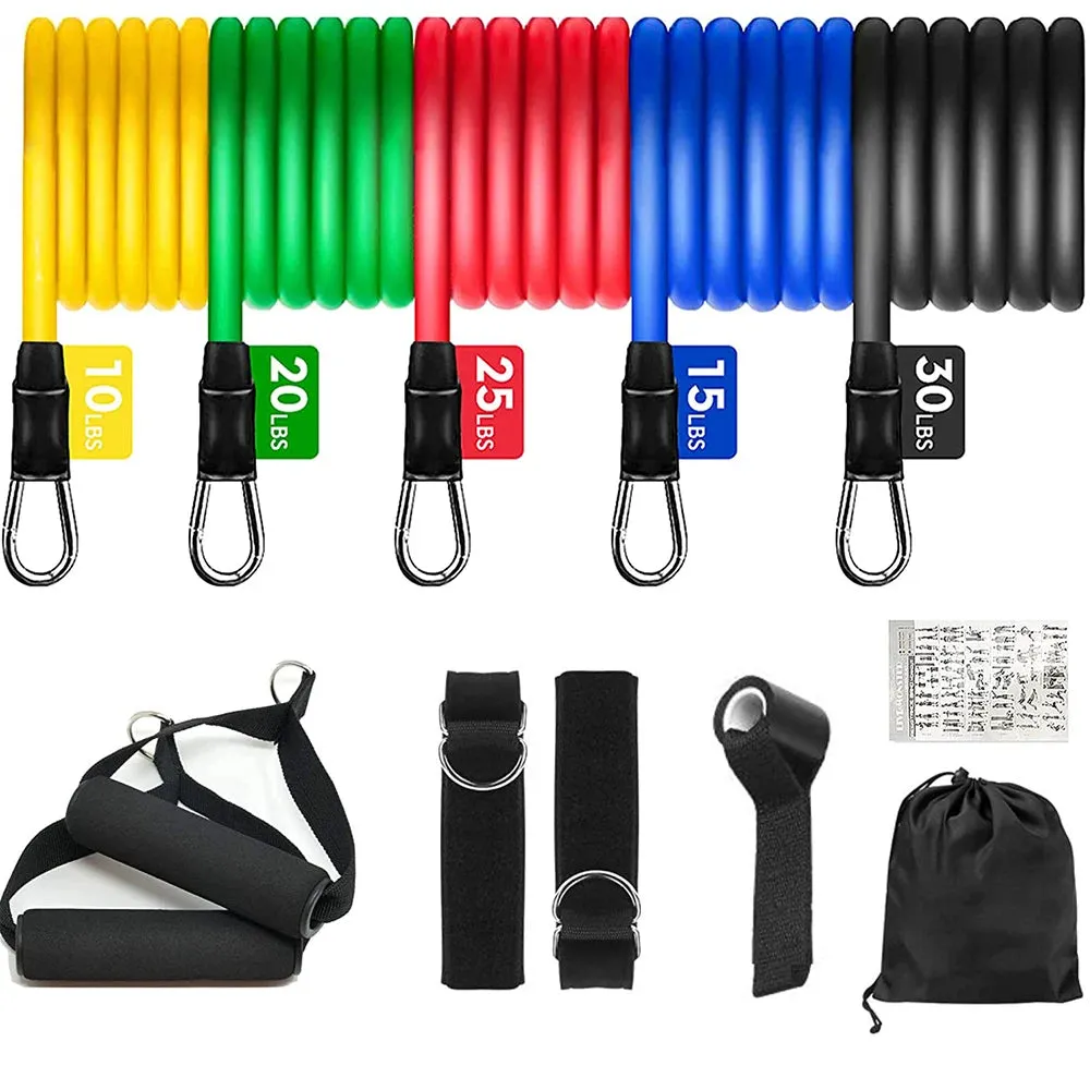 Complete Resistance Bands Set: Your Ultimate Home Gym Companion for Full-Body Workouts