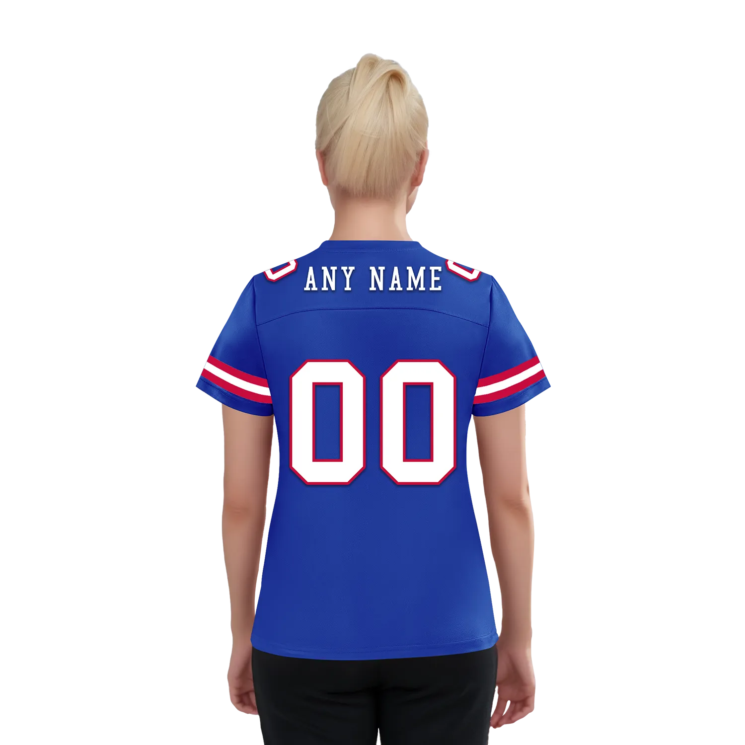 Custom Blue Classic Style Personalized Authentic Football Jersey FBJ02-bd0a70ca