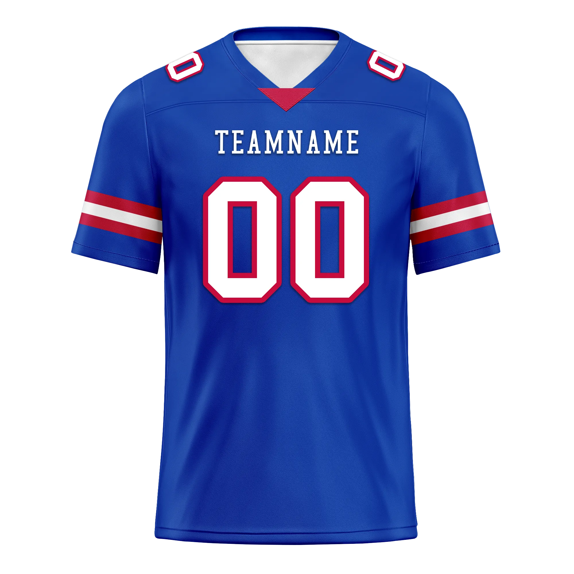 Custom Blue Classic Style Personalized Authentic Football Jersey FBJ02-bd0a70ca