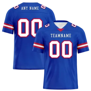 Custom Blue Classic Style Personalized Authentic Football Jersey FBJ02-bd0a70ca