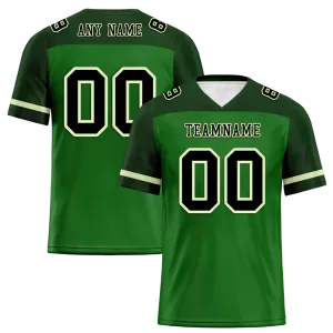 Custom Green Raglan Sleeves Black Personalized Authentic Football Jersey FBJ02-bc0f0ba