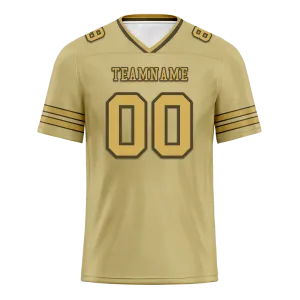 Custom Yellow Sleeve Stripes Yellow Personalized Authentic Football Jersey FBJ02-bc0f080