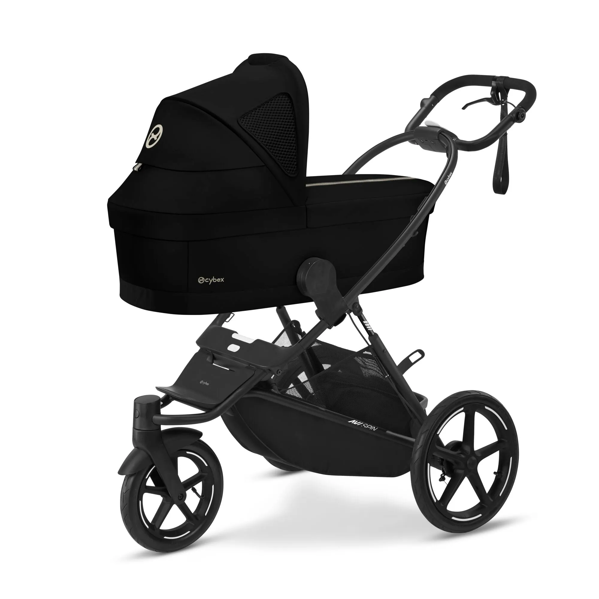 Cybex AVI Spin Moon Black Bundle with Cloud G Car Seat & Base
