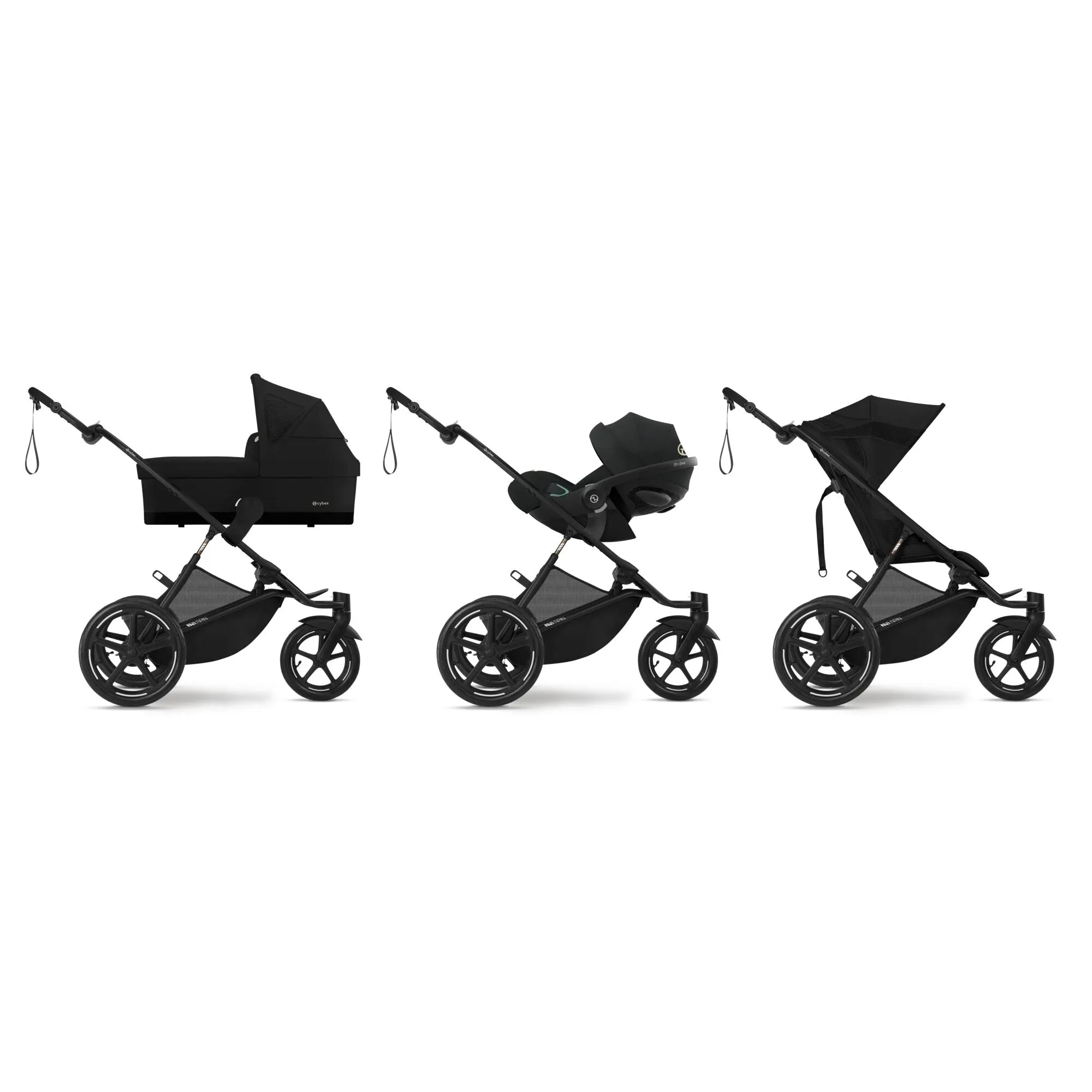 Cybex AVI Spin Moon Black Bundle with Cloud G Car Seat & Base