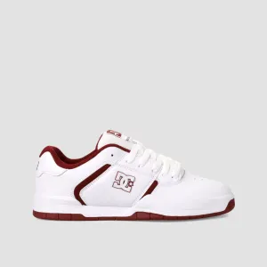 DC Central Shoes - White/Purple Wine