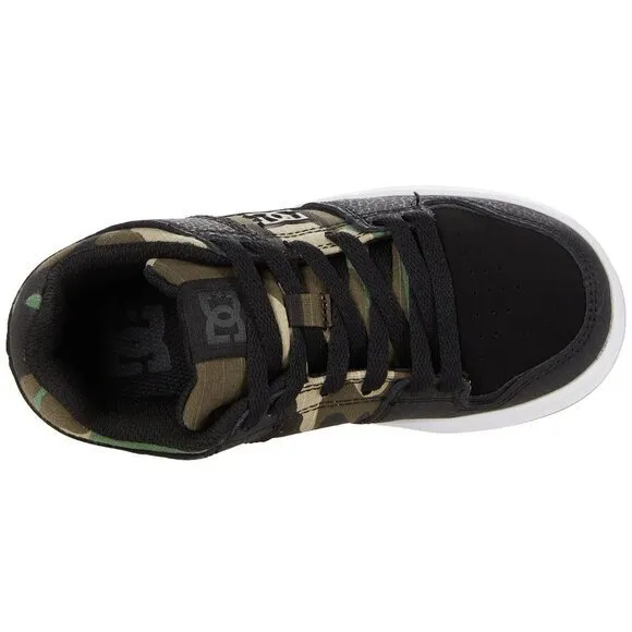 DC Kids Cure Low Top Boys Sneakers Black/Camo Size 4.5 Big‎ Kid