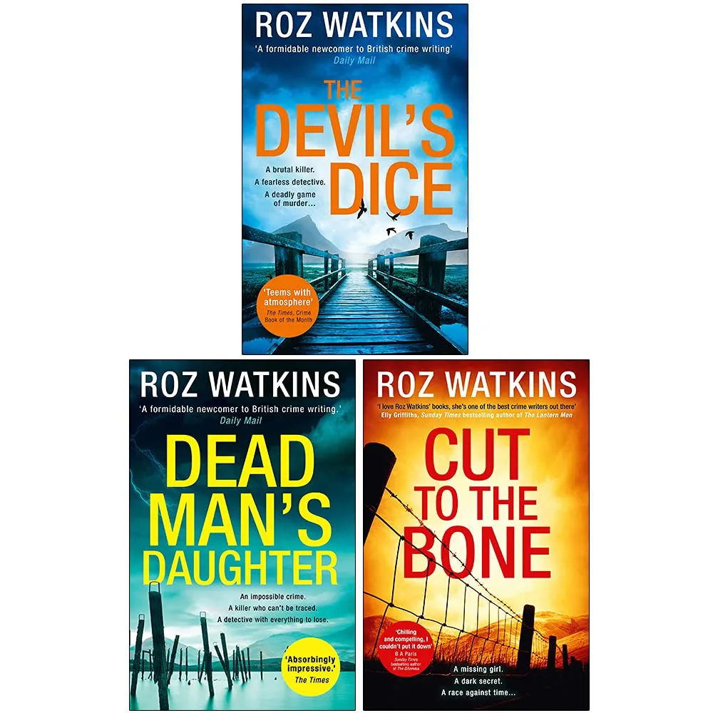 DI Meg Dalton thriller Series 3 Books Collection Set By Roz Watkins (The Devil’s Dice, Dead Man’s Daughter, Cut to the Bone)