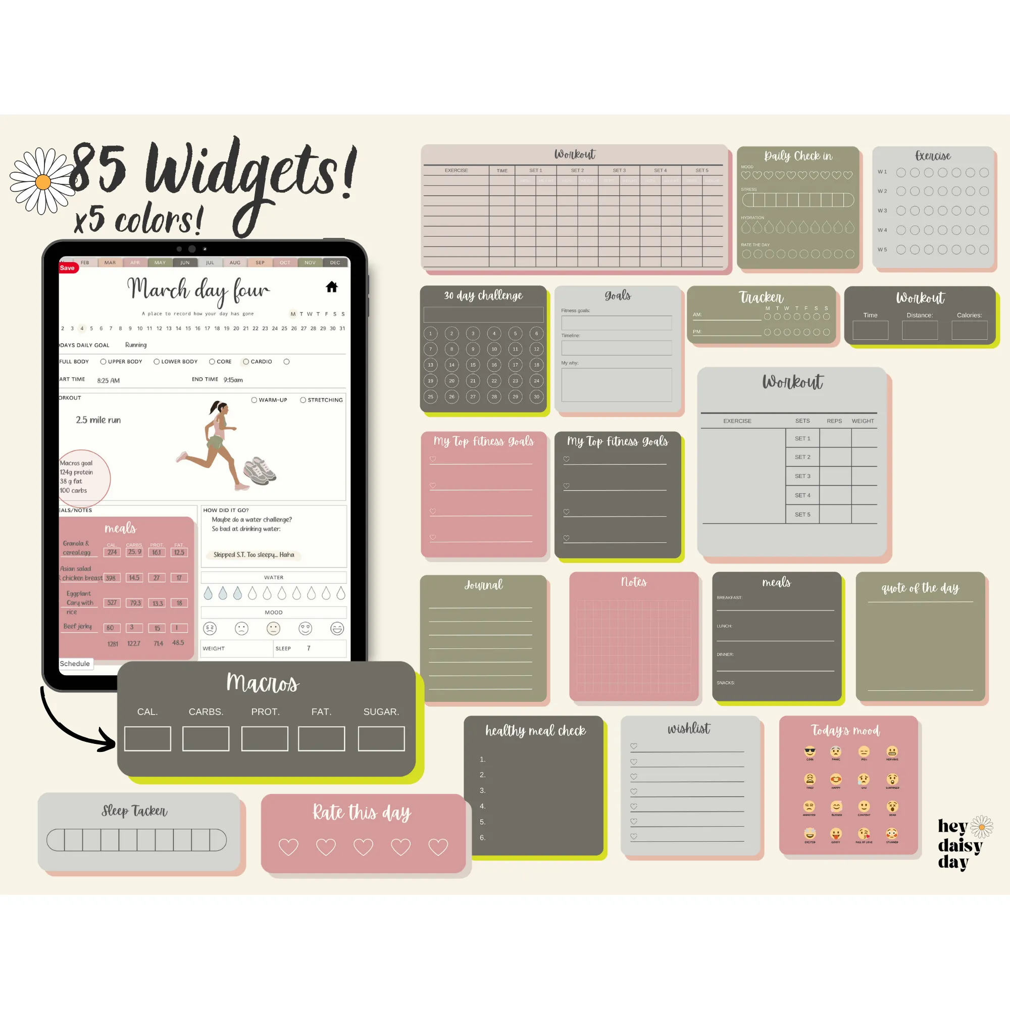 Digital Fitness Stickers