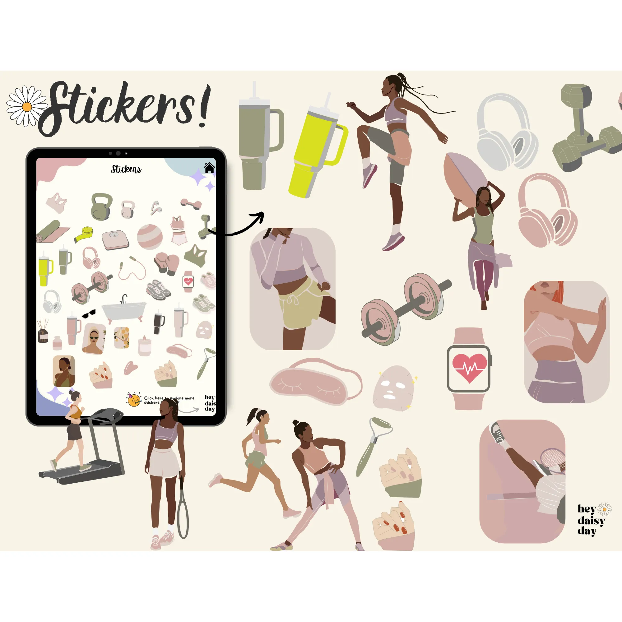 Digital Fitness Stickers