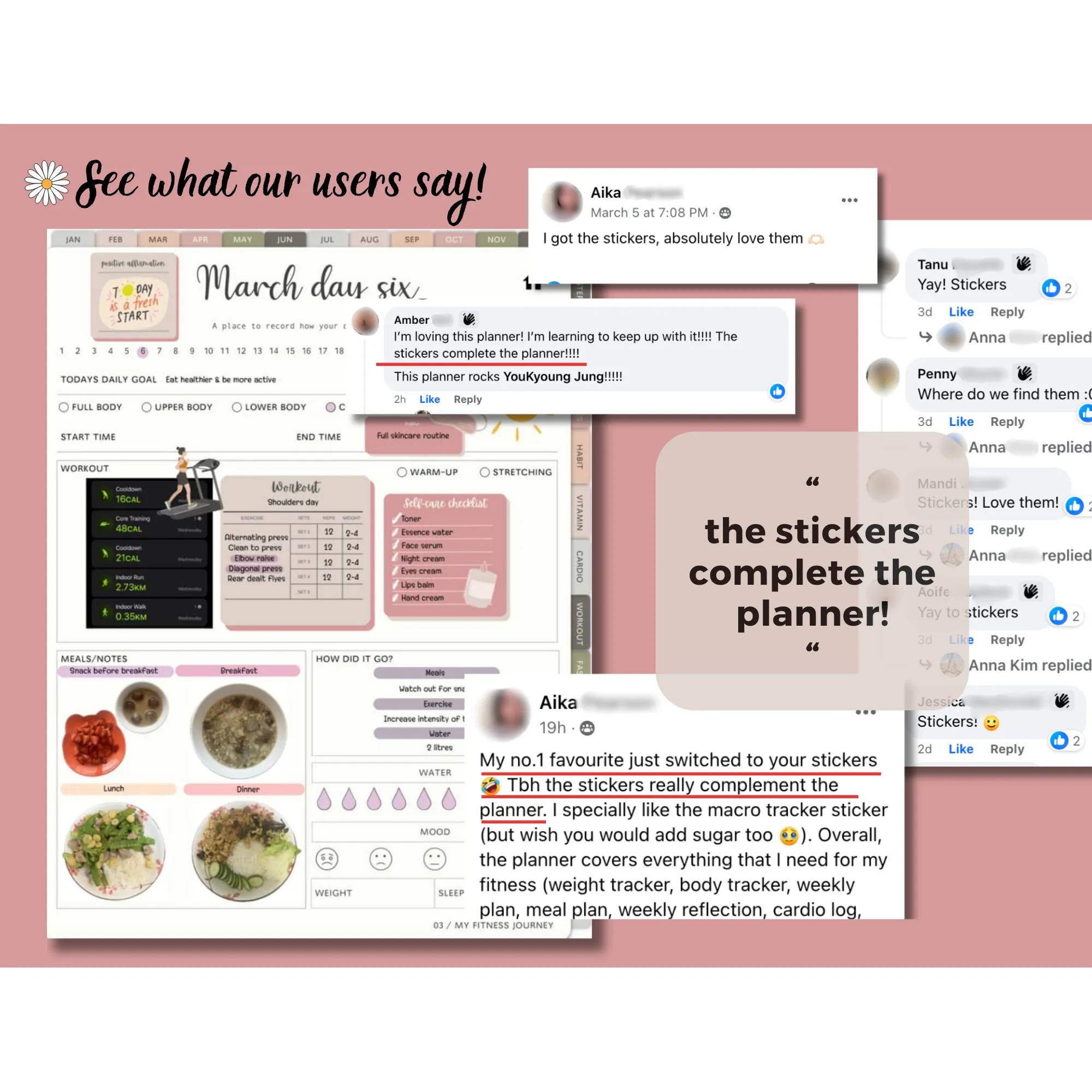 Digital Fitness Stickers