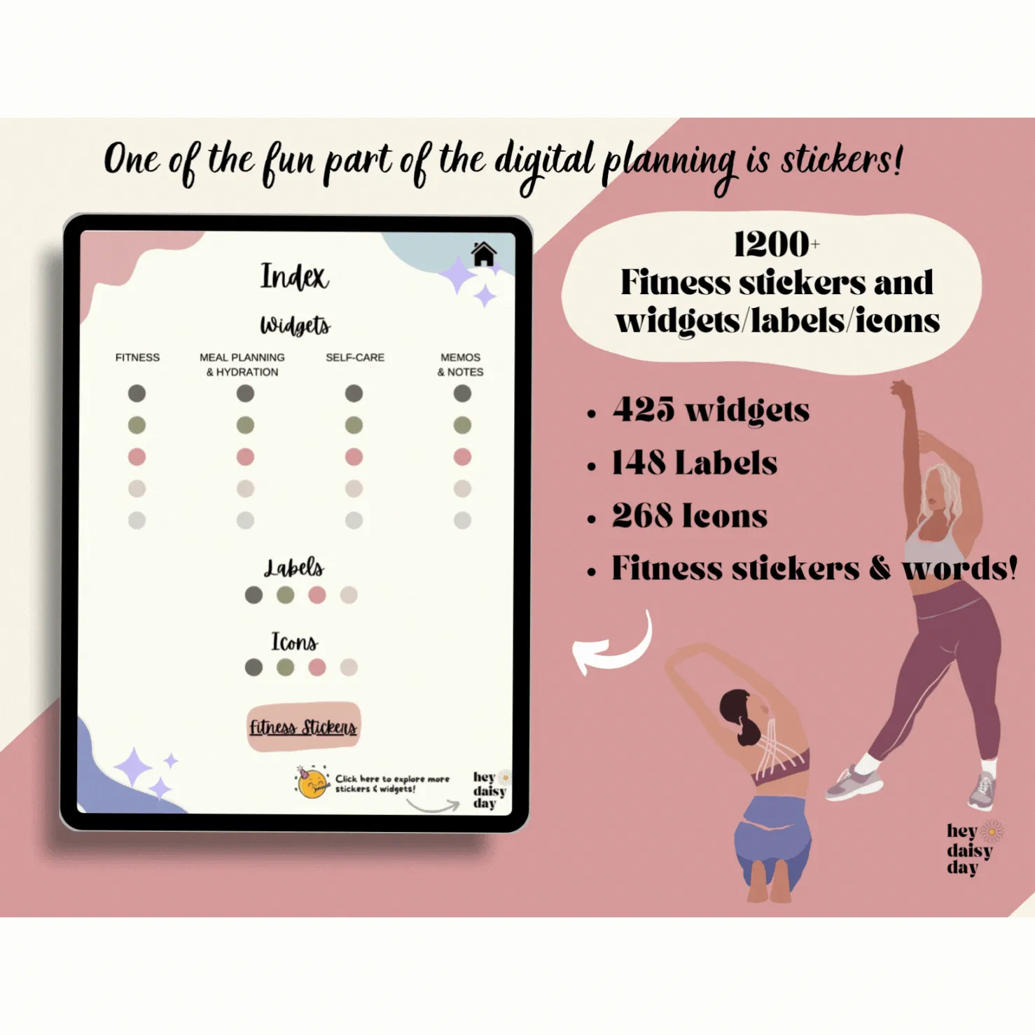 Digital Fitness Stickers