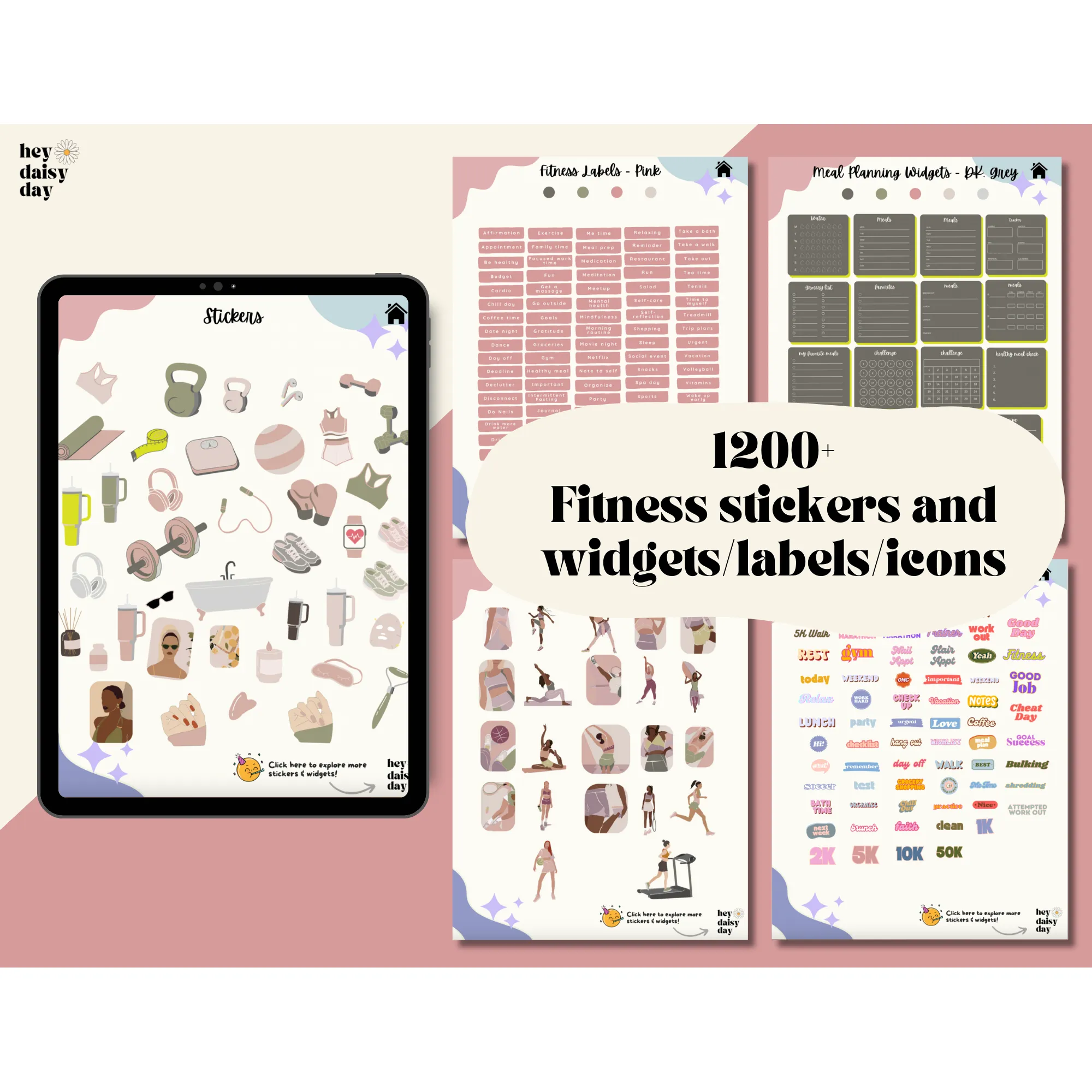 Digital Fitness Stickers
