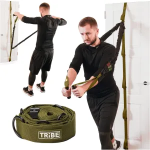 Door Anchor for Resistance Bands W/ 5 Loops & Metal Rings for Full-Body Workouts