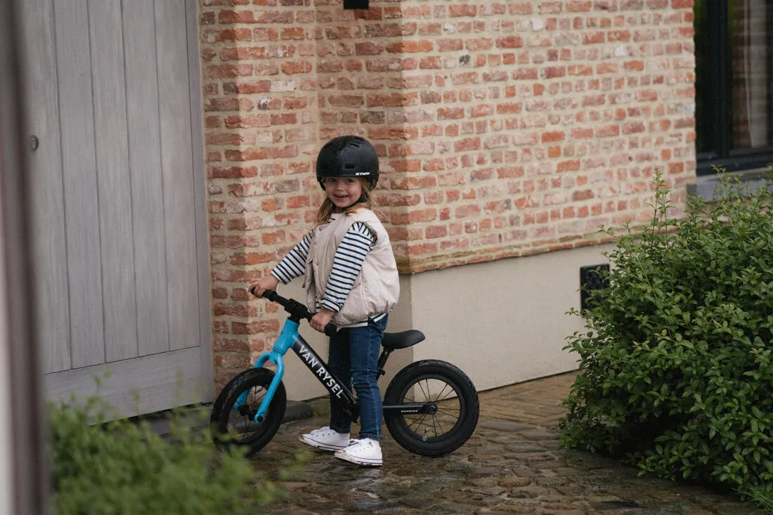 DRAISIENNE ENFANT 12 POUCES - RUNRIDE RACING -  gris anthracite et bleu