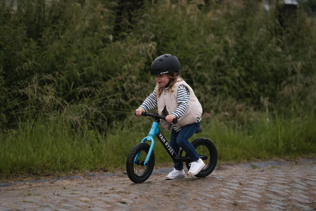 DRAISIENNE ENFANT 12 POUCES - RUNRIDE RACING -  gris anthracite et bleu