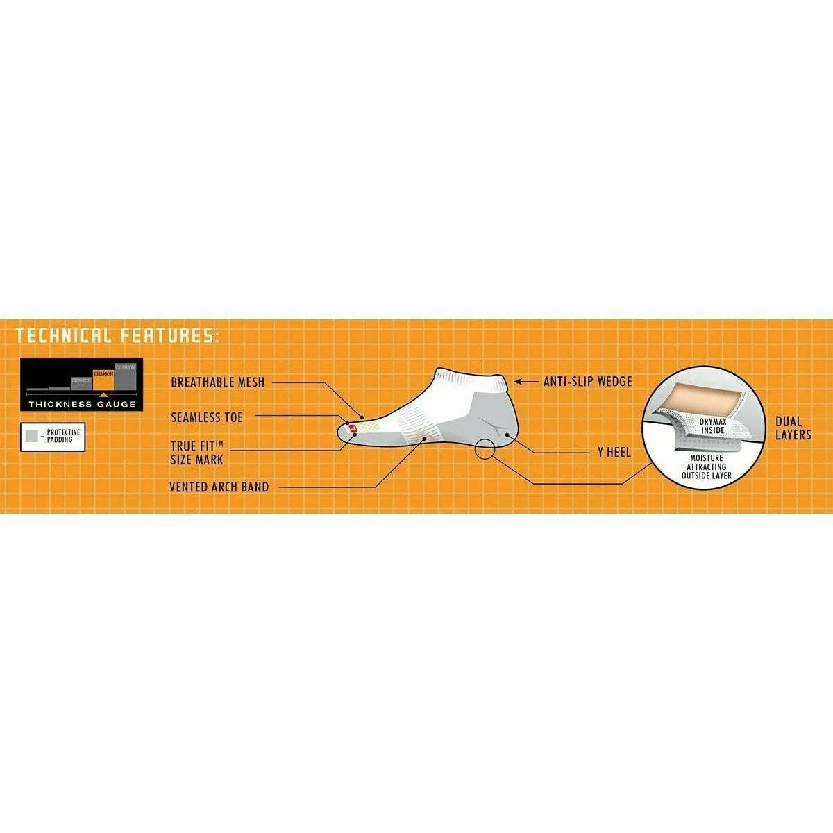 Drymax Running Mini Crew Socks