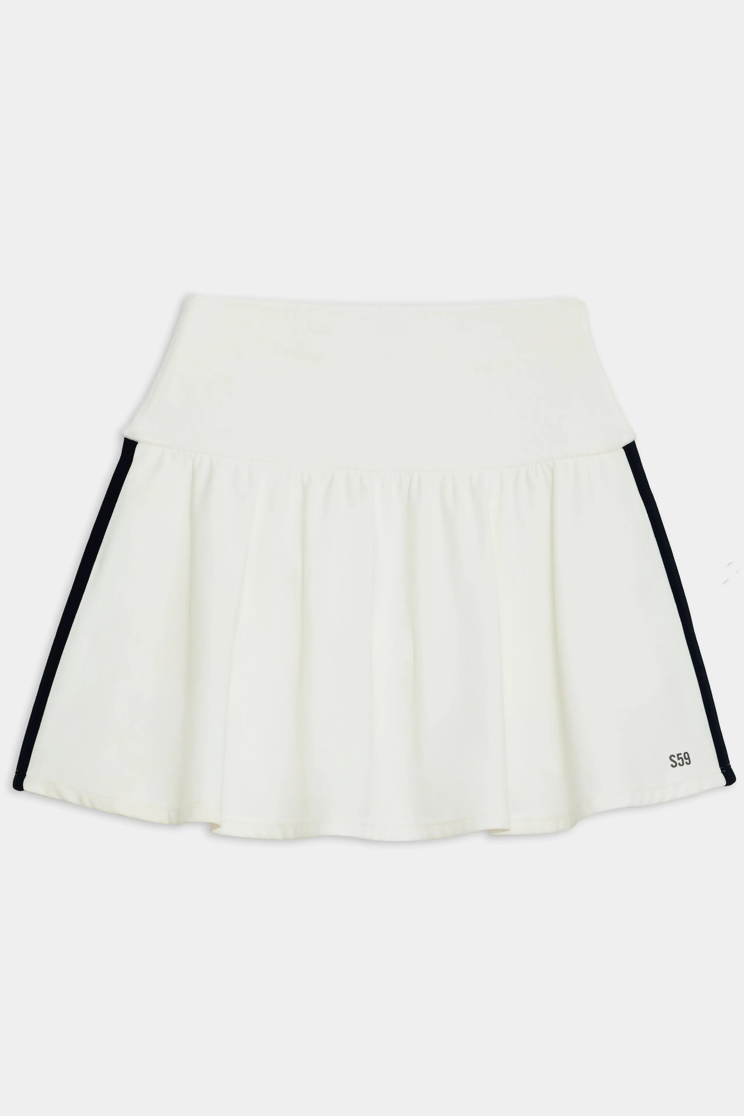 Ella Airweight Skort - White/Indigo