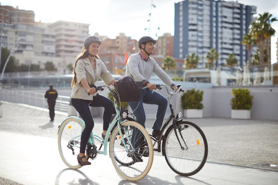 Elops 320 City Bike - Mint Green